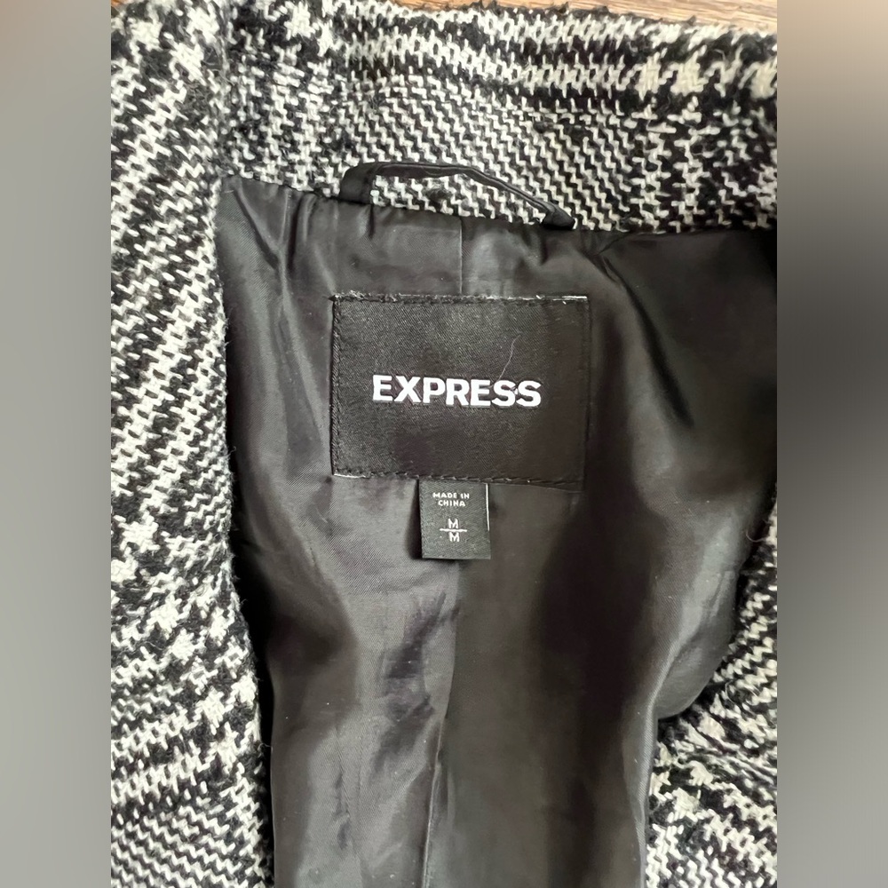 Express Long Houndstooth Jacket - image 5
